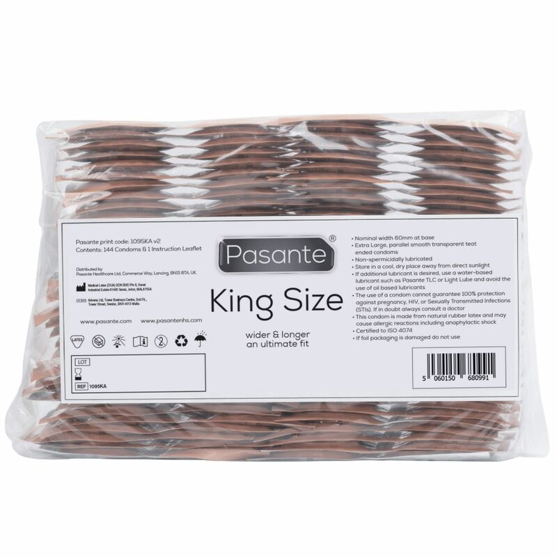PASANTE - KONDOMER KING SIZE POSE 144 ENHETER