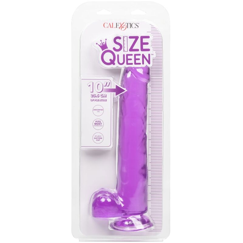 CALEXOTICS - STØRRELSE QUEEN DILDO LILLA 25,5 CM