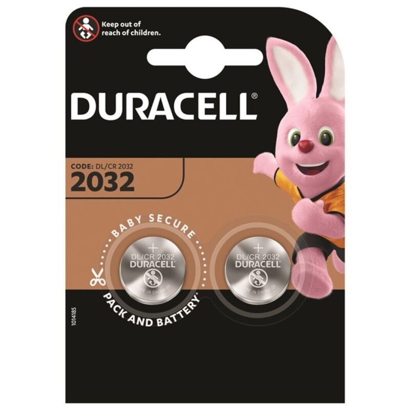 DURACELL - KNAPPBATTERI LITIO CR2032 3V 2 ENHETER