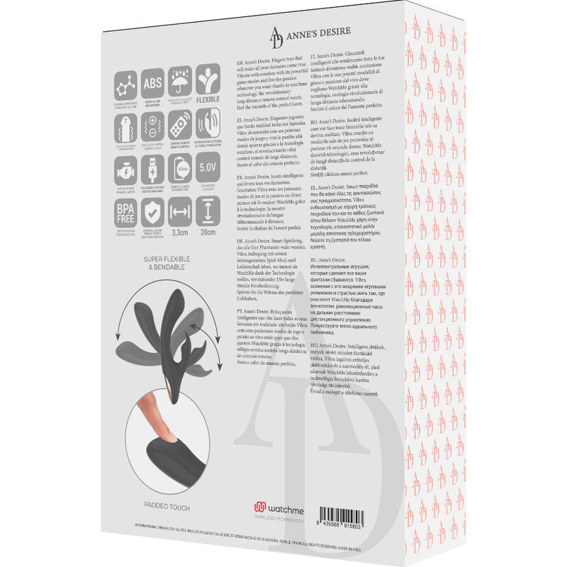 ANNE'S DESIRE - KANIN FJERNKONTROLLTEKNOLOGI WATCHME SVART/GULL