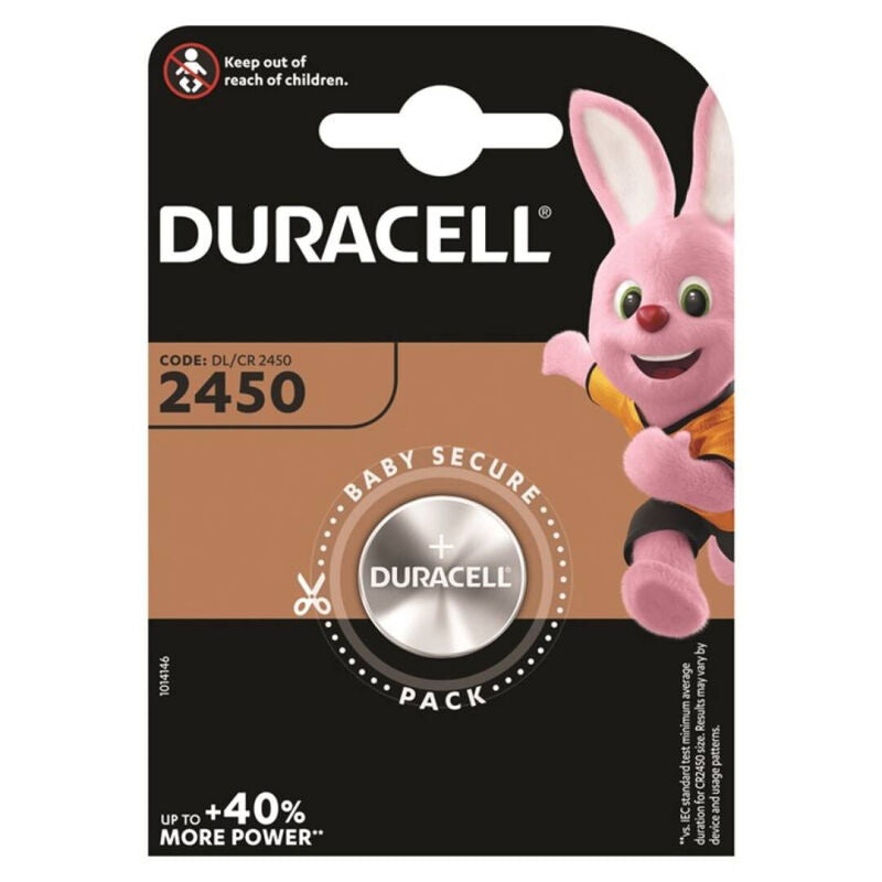 DURACELL - KNAPPBATTERI LITIO CR2450 3V 1 ENHET