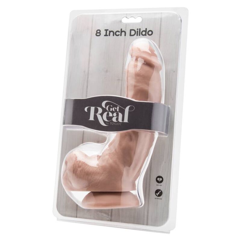 GET REAL - DILDO 20,5 CM MED BALLER HUD