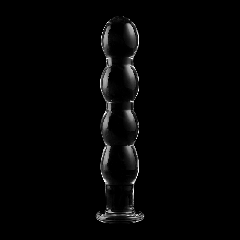 NEBULA-SERIEN FRA IBIZA - MODELL 10 DILDO BOROSILIKATGLASS KLART 16,5 CM -O- 3,5 CM