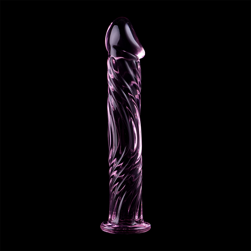 NEBULA SERIES BY IBIZA - MODEL 12 DILDO BOROSILICATE GLASS PINK 17 CM -O- 3.5 CM