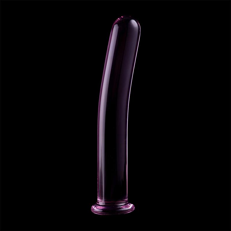 NEBULA-SERIEN FRA IBIZA - MODELL 17 DILDO BOROSILIKATGLASS ROSA 18,5 CM -O- 3 CM