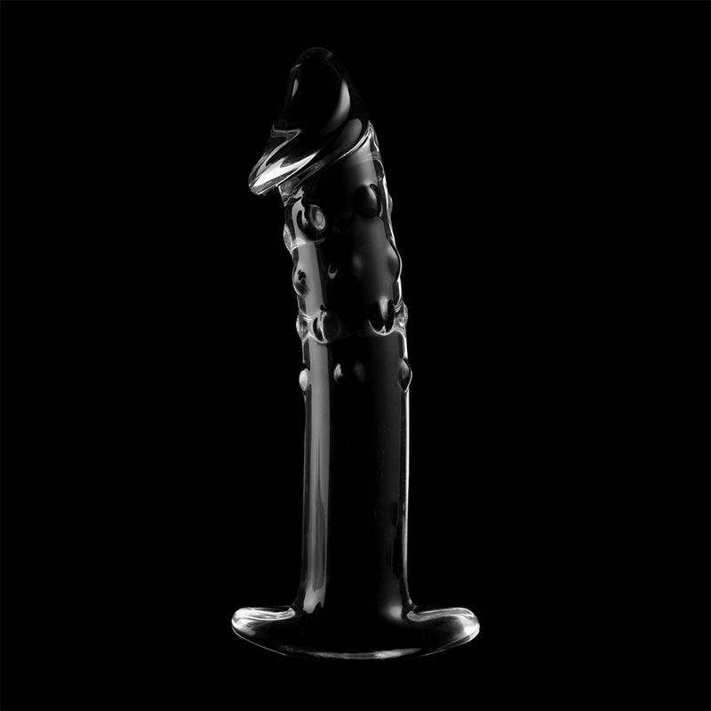 NEBULA-SERIEN FRA IBIZA - MODELL 19 DILDO BOROSILIKATGLASS KLART 18,5 CM -O- 4 CM