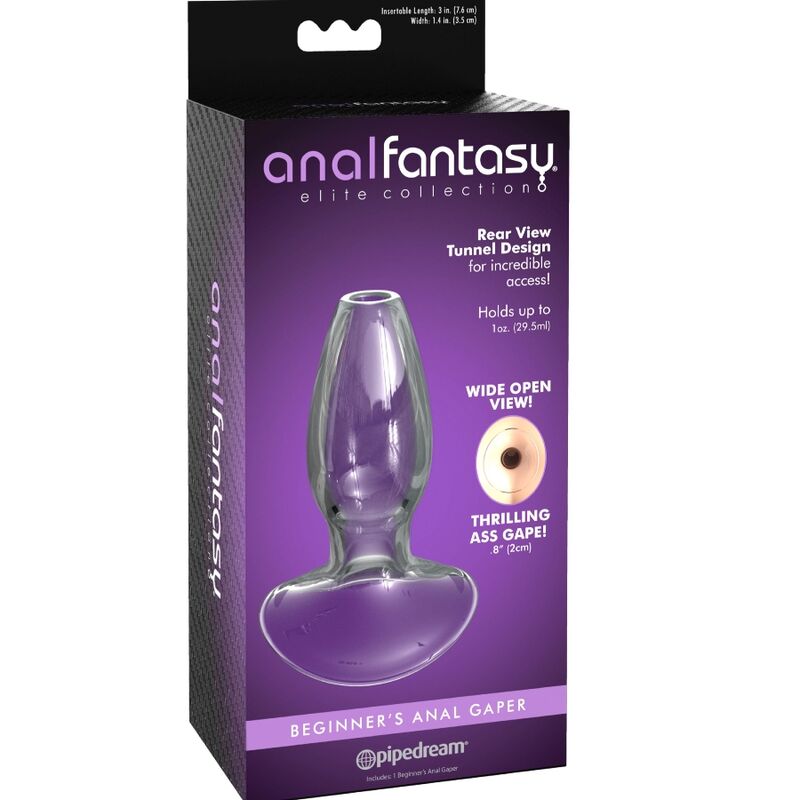 ANAL FANTASY ELITE COLLECTION - ANALGAPERDILATOR FOR NYBEGYNNERE KRYSTALLSTØRRELSE S