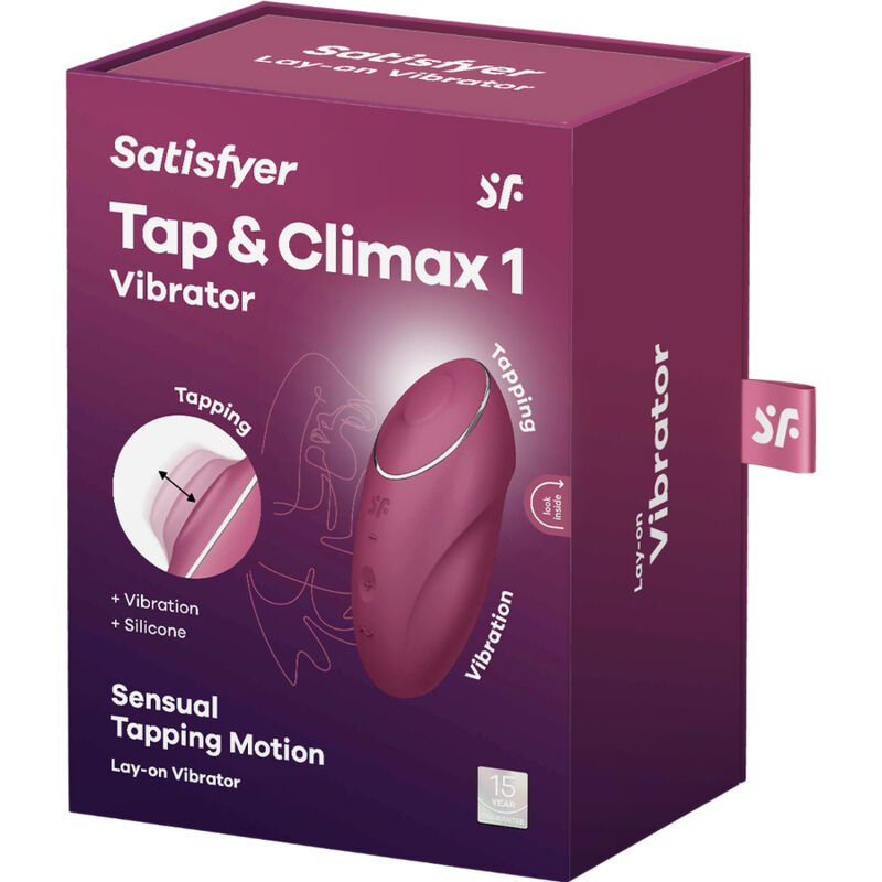 SATISFYER - TAP & CLIMAX 1 LAY-ON VIBRATOR RØD