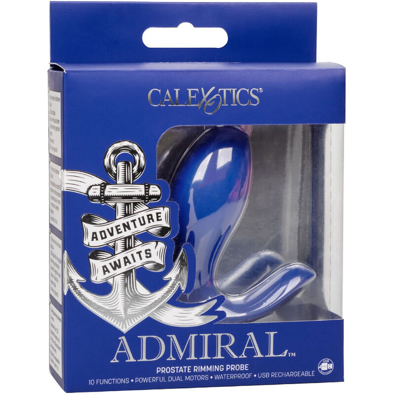 CALEXOTICS - ADMIRAL RIMMING PROSTATA STIMULATOR & VIBRATOR BLÅ