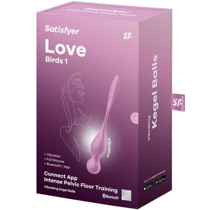 SATISFYER - LOVE BIRDS VIBRERENDE KEGELBALLER ROSA