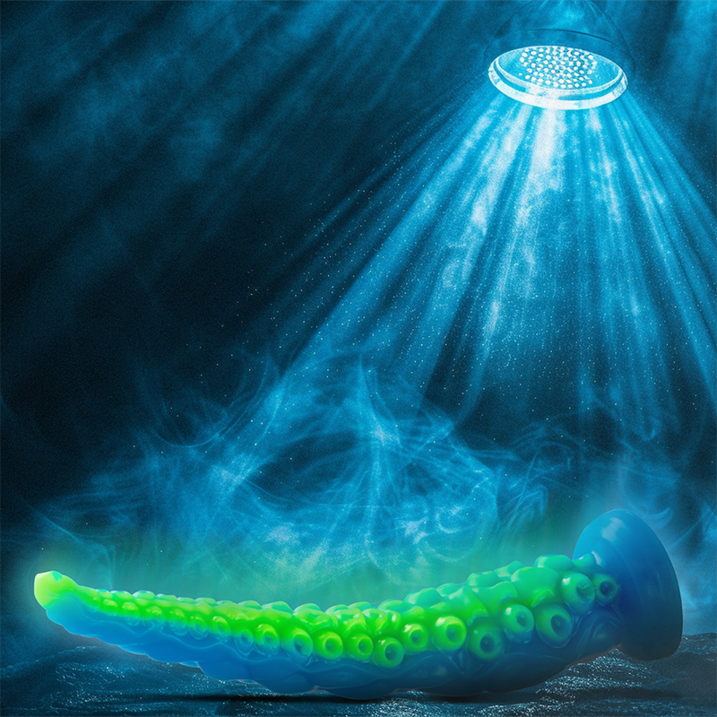 EPIC - SCYLLA FLUORESCENTERENDE TYNN TENTAKEL DILDO STOR STØRRELSE