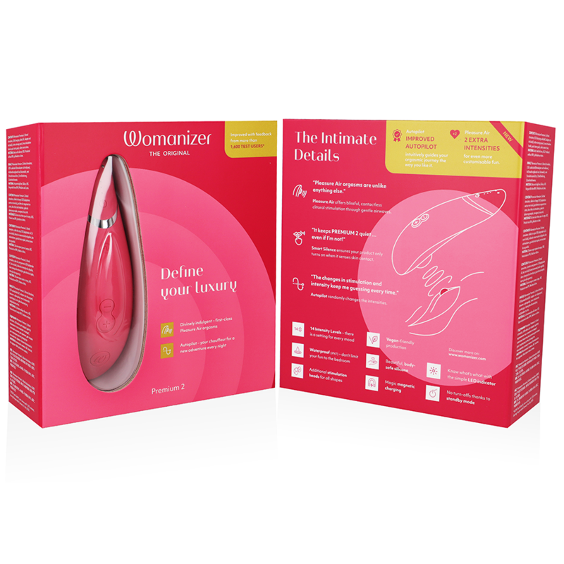 WOMANIZER - PREMIUM 2 KLITORISTIMULATOR BRINGEBÆR