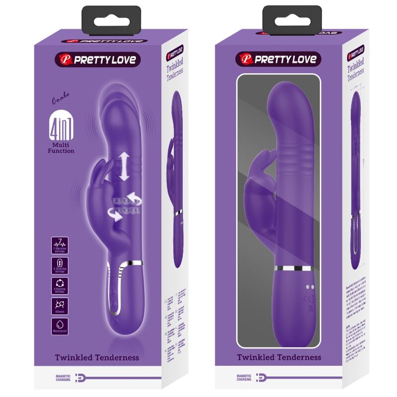 PRETTY LOVE - COALE KANINVIBRATOR 4 I 1 LILLA