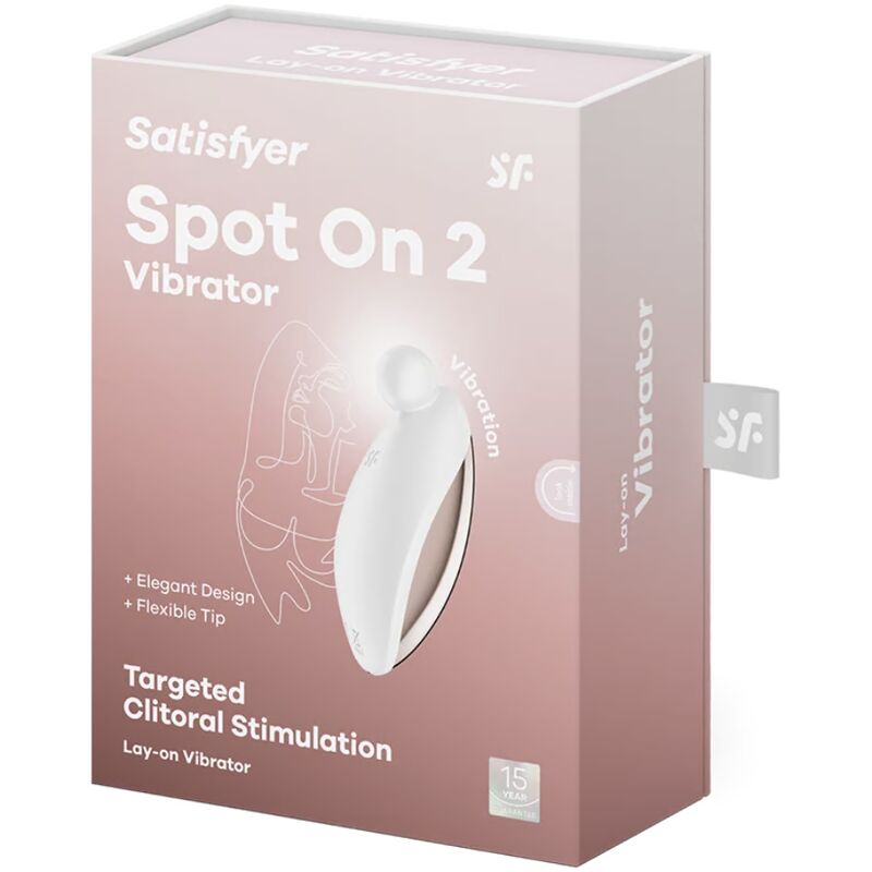 SATISFYER - SPOT ON 2 LAY-ON VIBRATOR HVIT