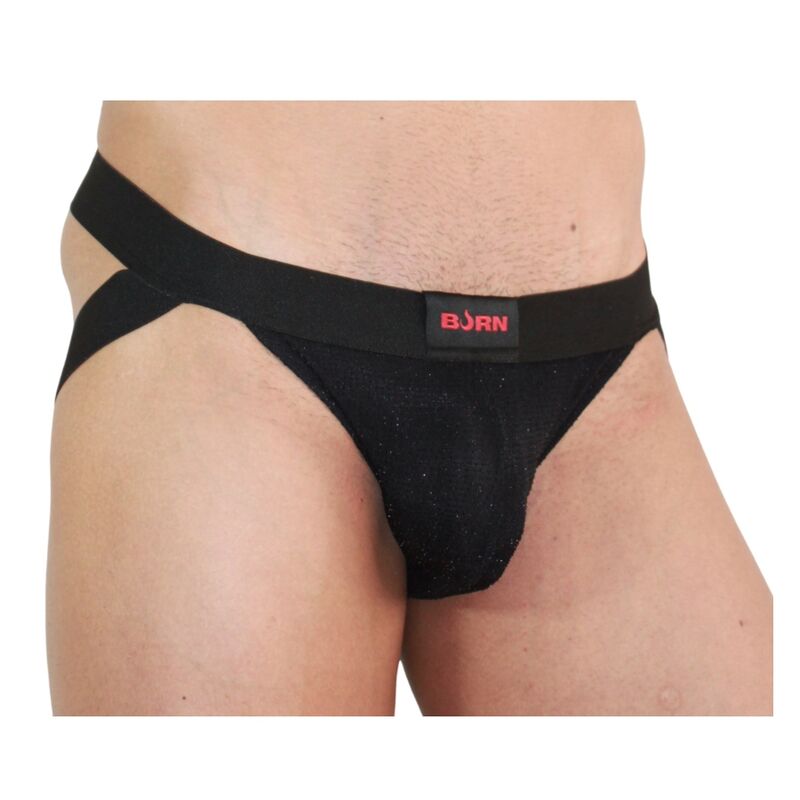 BURN - 003 JOCK SHINY SVART XL
