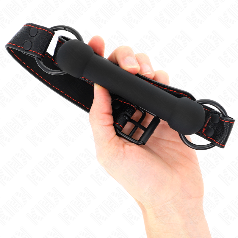 KINK - BENKNEMEBLOMST MED SKINNSKINNSTREPP SVART JUSTERBAR 41-57 CM