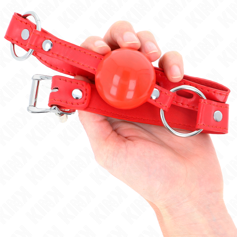 KINK - TPE-BALL 4 CM KNEBLEM MED ROJO-LÅS 60 x 2 CM