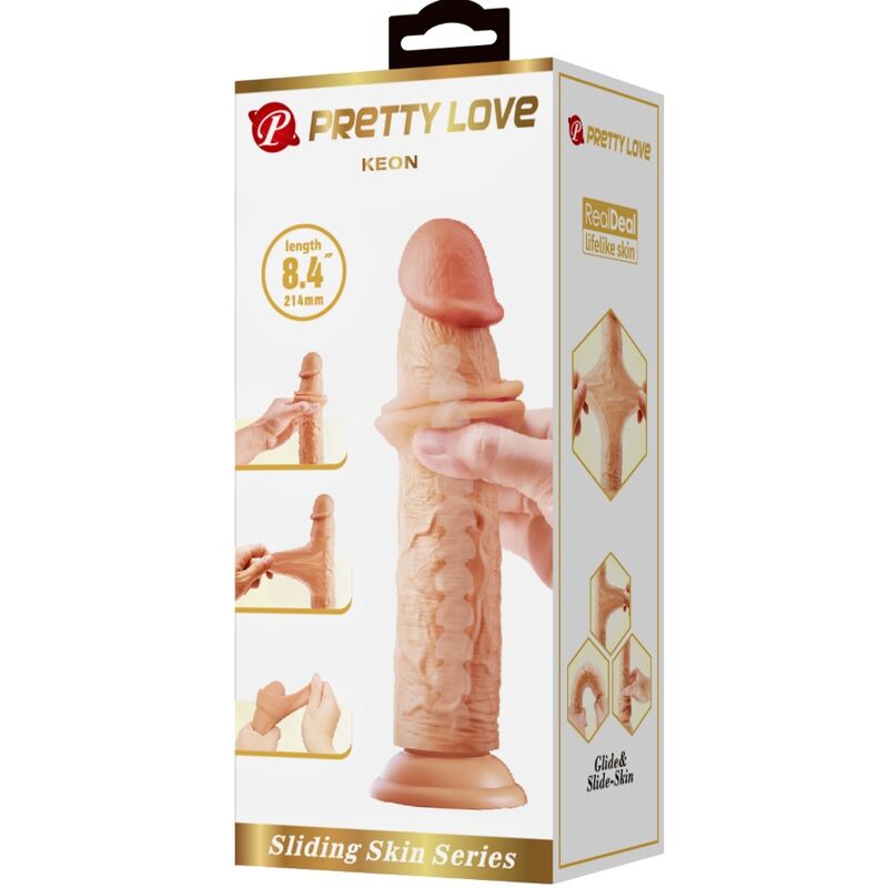 PRETTY LOVE - KEON REALISTISK DILDO 21 CM FLESH