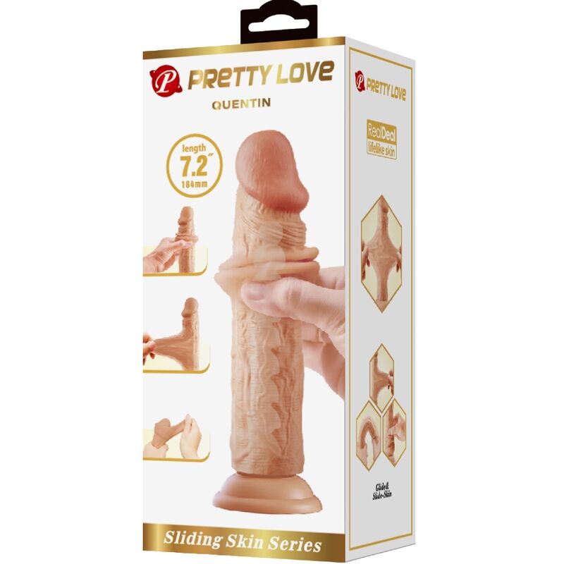 PRETTY LOVE - QUENTIN REALISTISK DILDO 18 CM FLESH