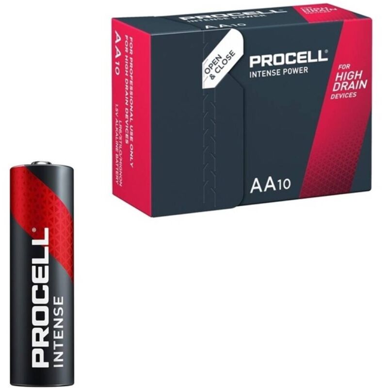 PROCELL - INTENSE POWER ALKALISKE BATTERIER LR6 AA 1,5V BOKS*10