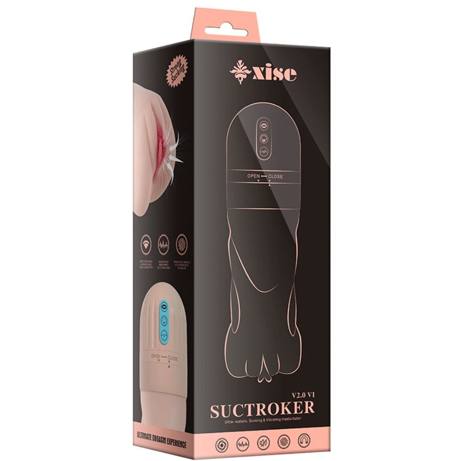 XISE - SUCTROKER V2.0 VI VAGINAMASTURBATOR MED VIBRASJON