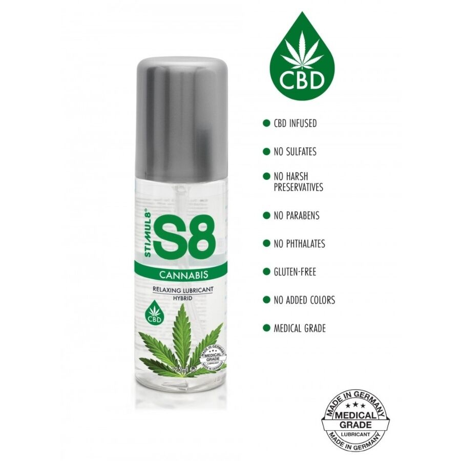STIMUL8 - S8 CANNABIS HYBRID LUBRICANT 125 ML