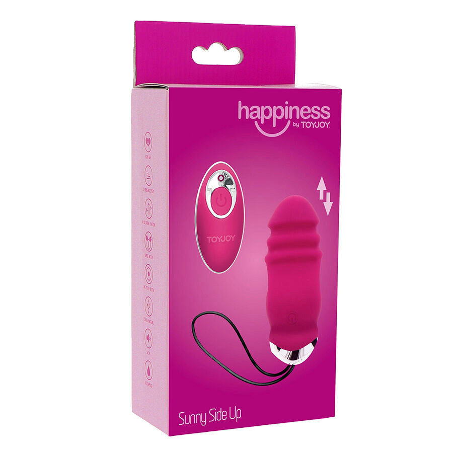 TOYJOY - HAPPINESS SUNN SIDE UP AND DOWN VIBRATOR REMOTE CONTROL FUCHSIA