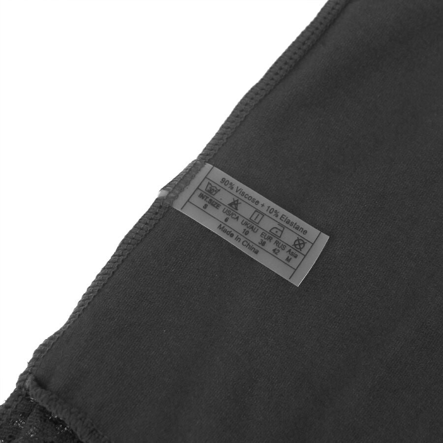 SUBBLIME - SVART BLOMSTRET BLONDEDETALJ TEDDY S/M