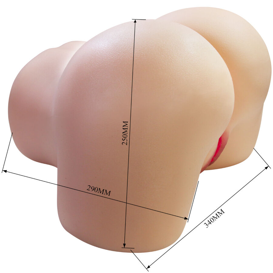 CRAZY BULL - JULIA REALISTISK KVINNERUMPE, VAGIN OG ANAL 11 KG