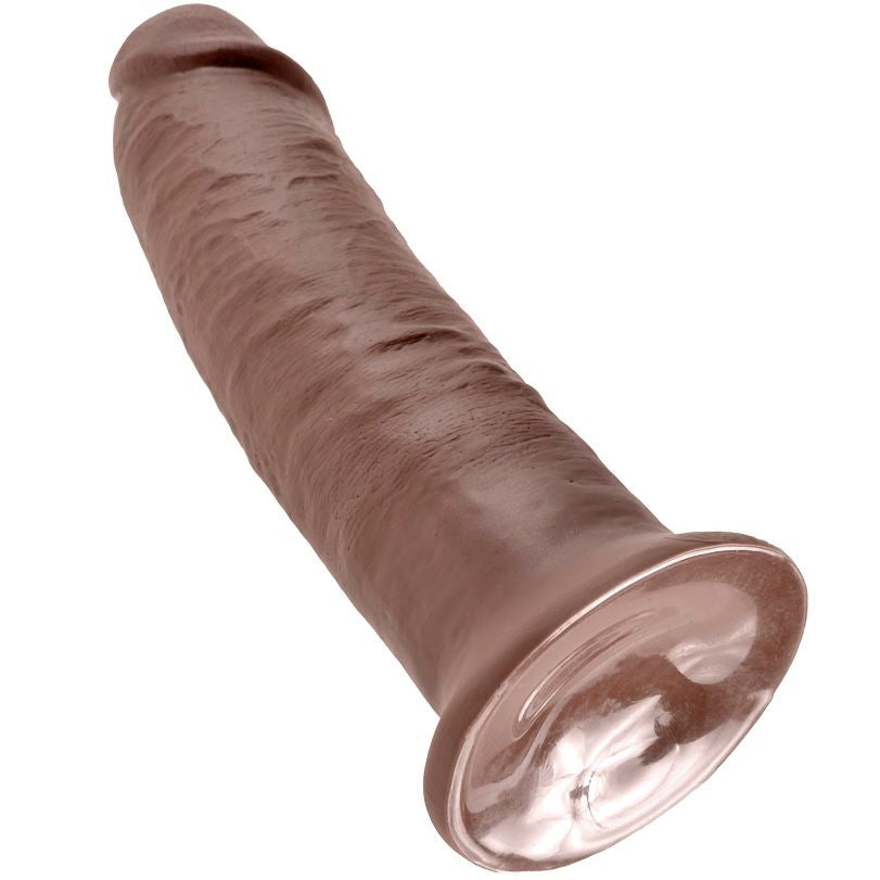 KONGEPIKK - 10 DILDOER BRUN 25,4 CM