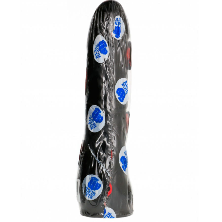 ALL BLACK - DILDO SVART REALISTISK 20 CM