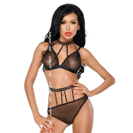 ME-SEDUCE - DOTTY SETT TO DELER SVART S/M