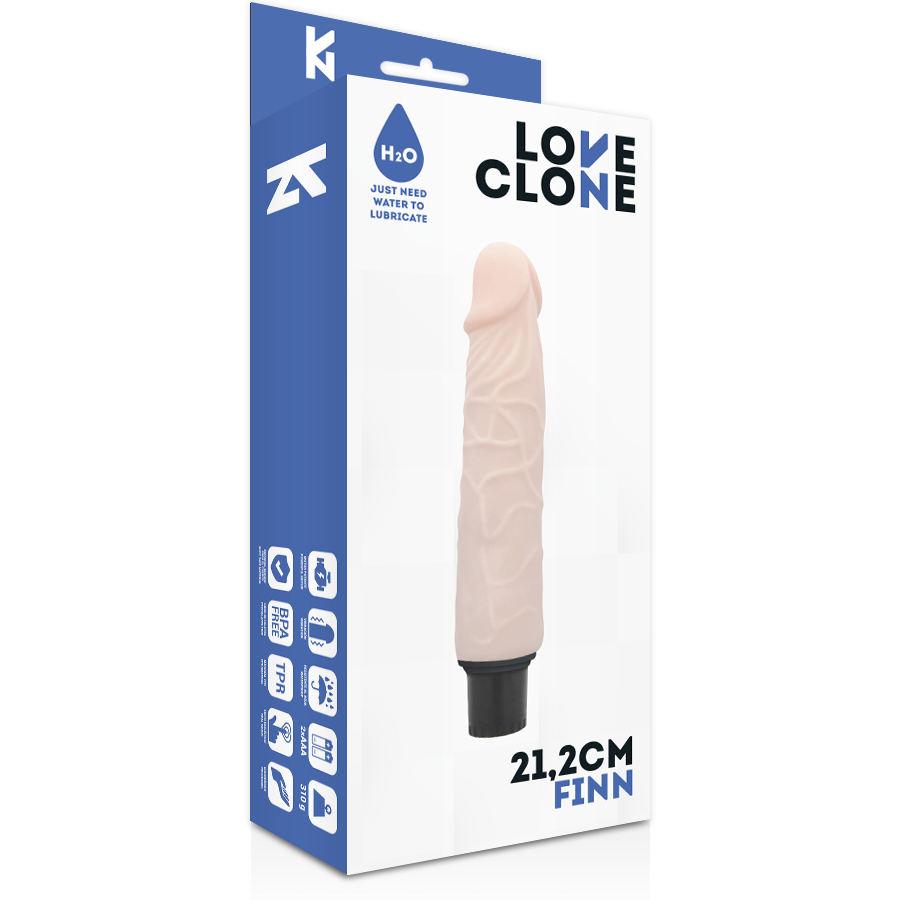 LOVECLONE - FINN SELVSMØRENDE VIBRATOR 21,2 CM -O- 3,8 CM