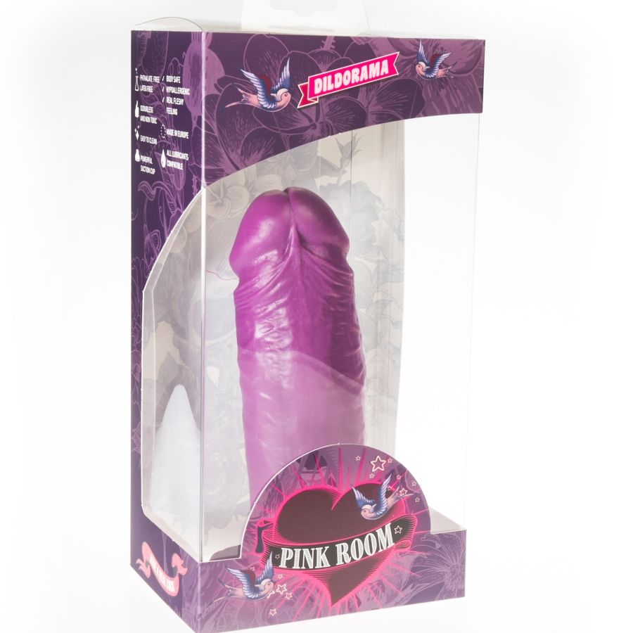 ROSA ROM - DAEL REALISTISK DILDO LILLA 18,5 CM