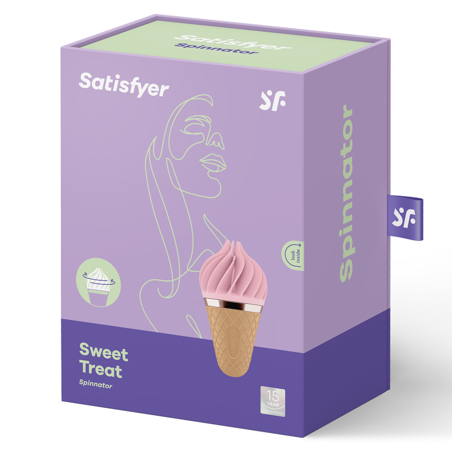 SATISFYER - SØT GODBIT SPINNATOR BRUN & ROSA