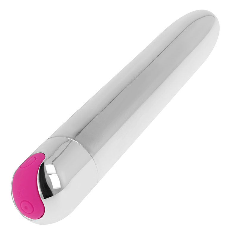 OHMAMA - OPPLADBAR SØLVVIBRATOR 10 MODUS 18,5 CM