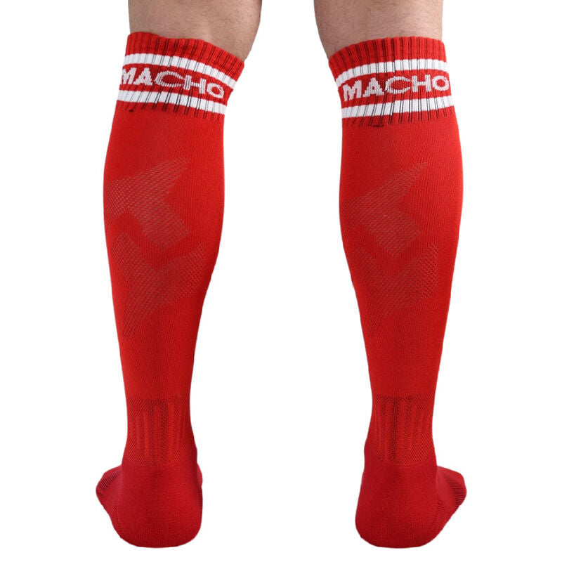 MACHO - LONG SOCKS ONE SIZE RED