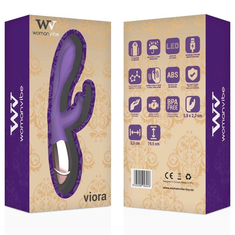 WOMANVIBE - VIORA SILIKON OPPLADBAR VIBRATOR