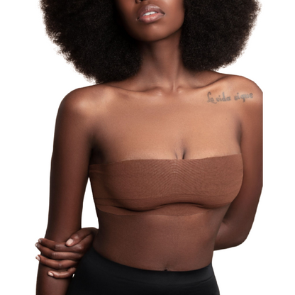 BYE-BH - BODYTAPE 5 MX 6,5 CM + 3 PAR BRYSTØRTEBESKYTTERE BRUN