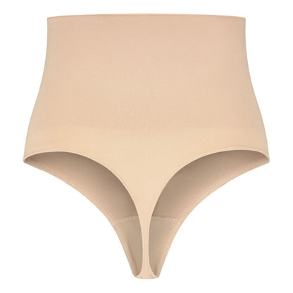 BYE-BRA - THONG-STIL SØMLØS BELTE BEIGE STØRRELSE XL