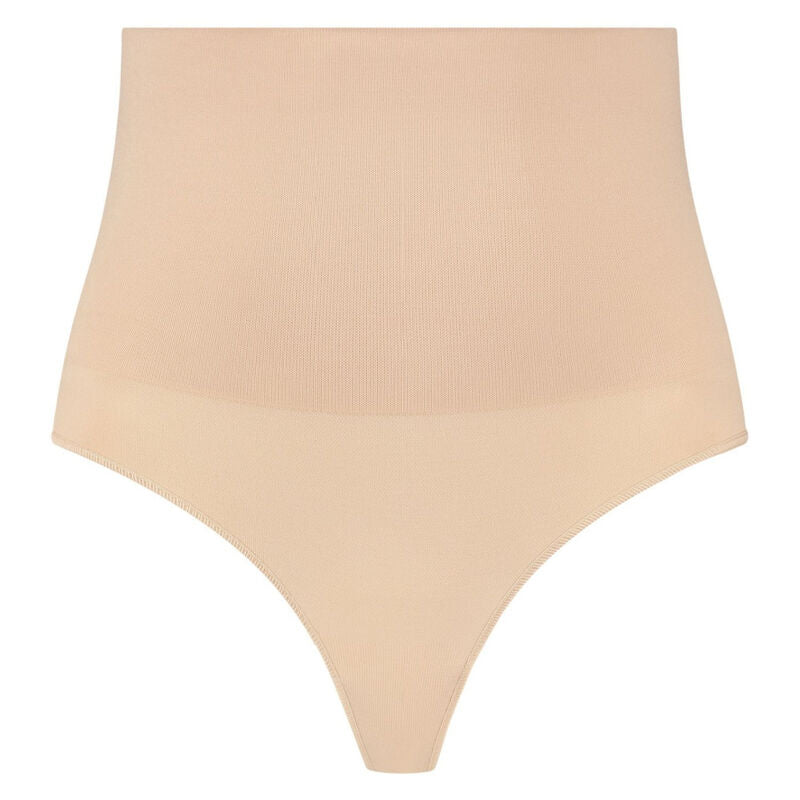 BYE-BRA - THONG-STIL SØMLØS BELTE BEIGE STØRRELSE XL
