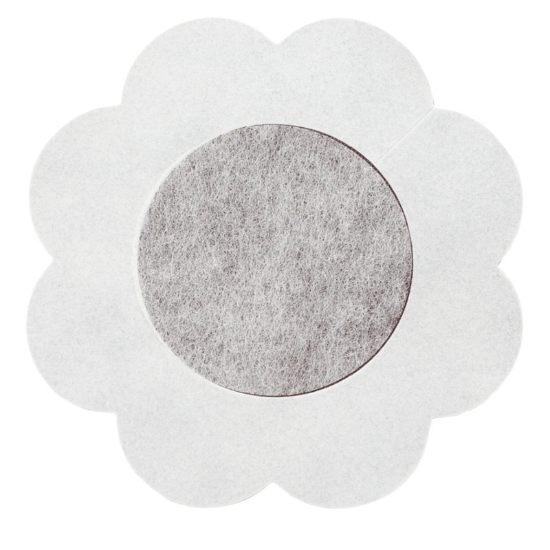 BYE-BRA - FLOWER NIPPLE CUPS PACK 3 UNITS SIZE XL