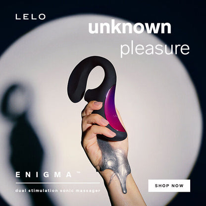 LELO - ENIGMA DOUBLE SUCTION STIMULATION MASSAGER BLACK