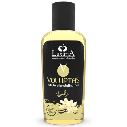 INTIMATELINE LUXURIA - VOLUPTAS SPISELIG MASSASJE GEL VARMEEFFEKT - VANILJE 100 ML