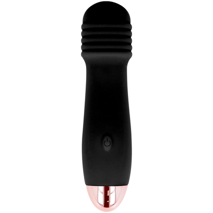DOLCE VITA - OPPLADBAR VIBRATOR MED TRE SVART, 7 HASTIGHETER