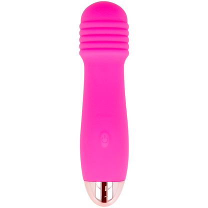 DOLCE VITA - OPPLADBAR VIBRATOR MED TRE ROSA 7 HASTIGHETER