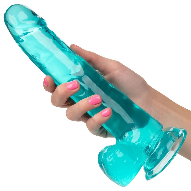 CALEXOTICS - STØRRELSE QUEEN DILDO BLÅ 20,3 CM