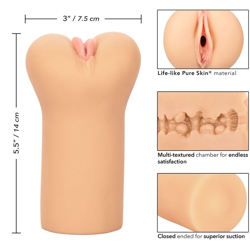 CALEXOTICS - GRENSELØS VULVA STROKER LYS HUD