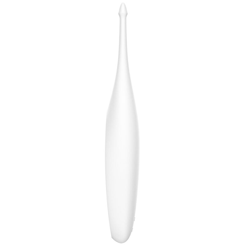 SATISFYER - VIBRATOR MED SNURRENDE FUN-SPIS, HVIT