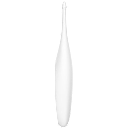 SATISFYER - VIBRATOR MED SNURRENDE FUN-SPIS, HVIT